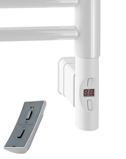 Eastbrook Eshton Electric Matt White Traditional Designer Towel Rail 800mm x 600mm 61.0051-ELE-8.364