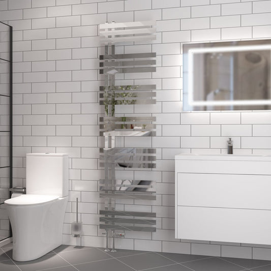 Eastbrook Hurley Electric Chrome Designer Towel Rail 1800mm x 500mm 89.0570-ELE