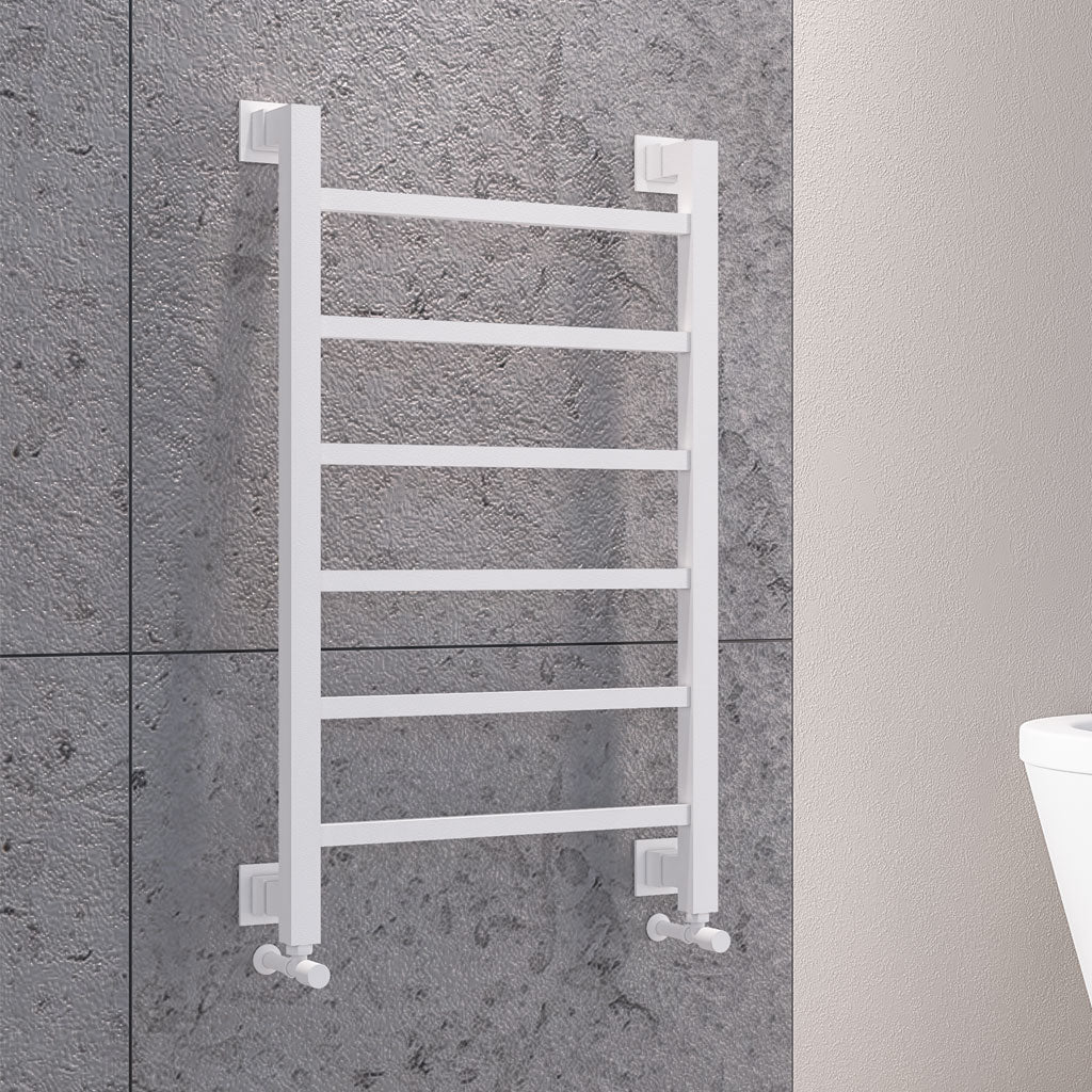 Eastbrook Loxley Electric Matt White Designer Towel Rail 1200mm x 600mm 61.0041-ELE