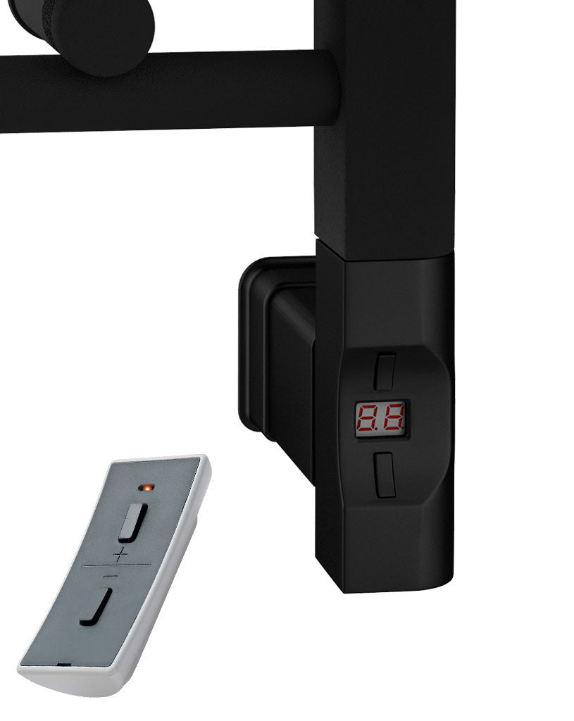 Eastbrook Santero Electric Matt Black Designer Towel Rail 1800mm x 600mm 89.1321-ELE-8.350