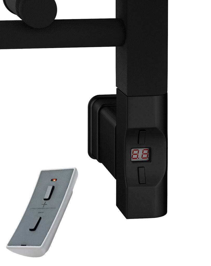 Eastbrook Santero Electric Matt Black Designer Towel Rail 1800mm x 600mm 89.1321-ELE-8.495