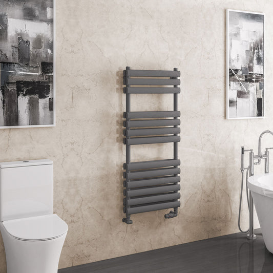 Eastbrook Tunstall Electric Matt Anthracite Double Panel Designer Towel Rail 1200mm x 500mm 81.0162-ELE