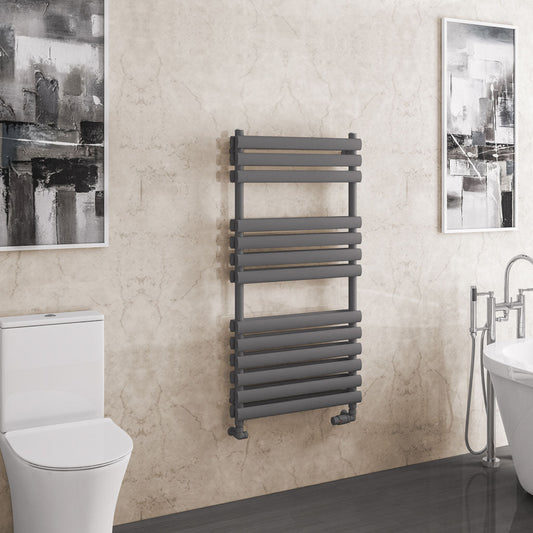 Eastbrook Tunstall Electric Matt Anthracite Double Panel Designer Towel Rail 1200mm x 600mm 81.0165-ELE