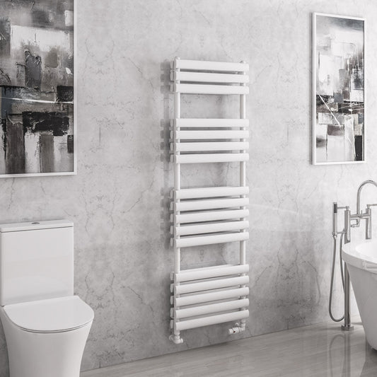 Eastbrook Tunstall Electric Matt White Double Panel Designer Towel Rail 1600mm x 500mm 81.0145-ELE