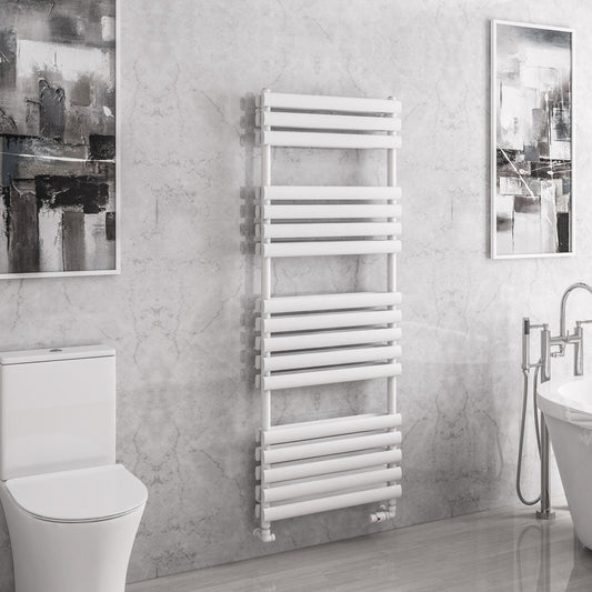 Eastbrook Tunstall Electric Matt White Double Panel Designer Towel Rail 1600mm x 600mm 81.0148-ELE