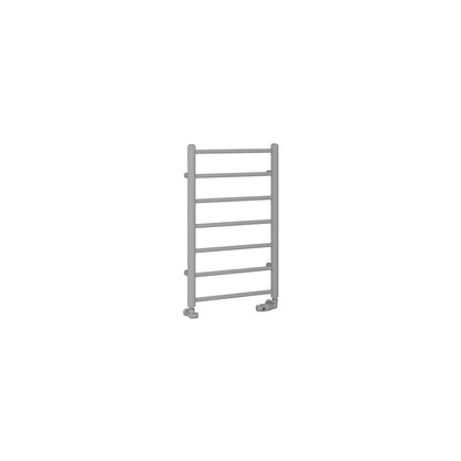 Eastbrook Tuscan Electric Round Straight Matt Grey Towel Rail 800mm x 500mm Cut Out Image 89.1578-ELE