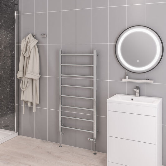 Eastbrook Tuscan Electric Straight Chrome Towel Rail 1200mm x 600mm 41.0311-ELE