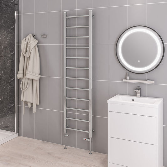 Eastbrook Tuscan Electric Straight Chrome Towel Rail 1750mm x 450mm 41.0312-ELE