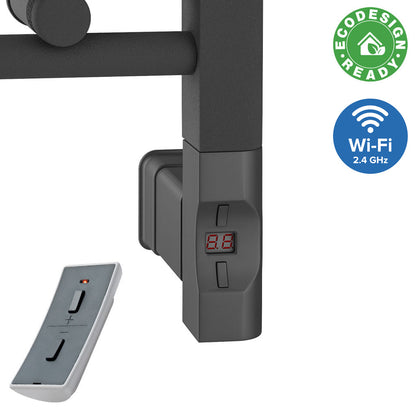 Eastbrook Wingrave Electric Straight Matt Anthracite Towel Rail 1200mm x 600mm 89.0080-ELE-8.490