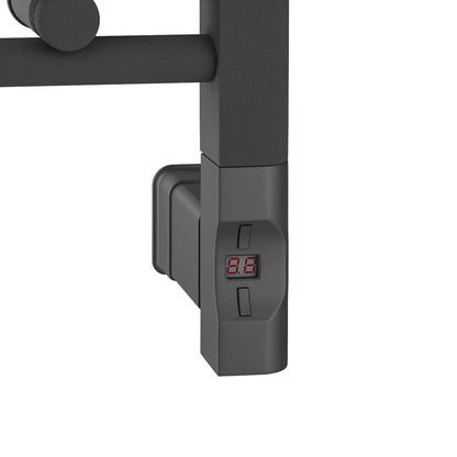 Eastbrook Wingrave Electric Straight Matt Anthracite Towel Rail 1400mm x 600mm 89.0535-ELE-8.420