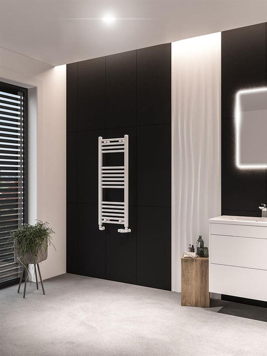 Eastbrook Wingrave Electric Straight Matt White Towel Rail 1000mm x 400mm 89.0054-ELE
